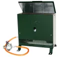 Gewächshausheizung 4kW mit Thermostat und Piezozündung für Wandmontage oder im Stand montierbar Gasheizer inkl. Schlauch HPV made in Germany Frostwächter (Ohne Druckminderer) - Thumbnail 5