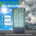Balkon Gewächshaus Laura mit Pflanzkasten, Rankgitter & Schutzfolie, Tomatengewächshaus, Tomatenzelt, Foliengewächshaus – Wetterfest, UV-beständig, Platzsparendes Urban Gardening Terrasse - Thumbnail 2