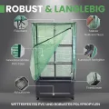 Balkon Gewächshaus Laura mit Pflanzkasten, Rankgitter & Schutzfolie, Tomatengewächshaus, Tomatenzelt, Foliengewächshaus – Wetterfest, UV-beständig, Platzsparendes Urban Gardening Terrasse - Thumbnail 4