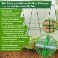TTL GARDEN Peak XXXL 600 Folientunnel & Tunnelbogen - Pflanztunnel mit Folie, Beetabdeckung für große Pflanzen 2m hoch, 1,20m breit, 6m lang, Folien Tunnel Bögen System, Stahl rostfrei Tomaten Bohnen - Thumbnail 3