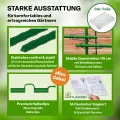 TTL GARDEN Peak XXXL 600 Folientunnel & Tunnelbogen - Pflanztunnel mit Folie, Beetabdeckung für große Pflanzen 2m hoch, 1,20m breit, 6m lang, Folien Tunnel Bögen System, Stahl rostfrei Tomaten Bohnen - Thumbnail 4