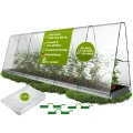 TTL GARDEN Peak XXXL 600 Folientunnel & Tunnelbogen - Pflanztunnel mit Folie, Beetabdeckung für große Pflanzen 2m hoch, 1,20m breit, 6m lang, Folien Tunnel Bögen System, Stahl rostfrei Tomaten Bohnen - Thumbnail 1