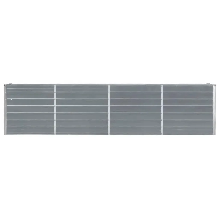 Myheimly Hochbeet 320 x 40 x 77 cm Verzinkter Stahl Gartenbeet Pflanzbeet Frühbeet Grau – Bild 3