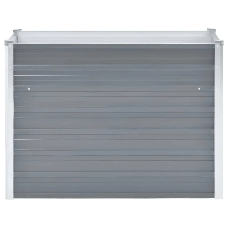 Myheimly Garten-Hochbeet Verzinkter Stahl Gartenbeet Pflanzbeet Frühbeet 100x40x77 cm Grau – Bild 3