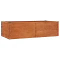 Myheimly Hochbeet, Hochbeet für Garten Balkon Terrasse, Kräuterhochbeet zum Selber Bauen, Gemüsebeet Pflanzkübel aus Metall, Grau Cortenstahl 160 x 80 x 45 cm - Thumbnail 2
