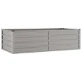 Myheimly Hochbeet, Hochbeet für Garten Balkon Terrasse, Kräuterhochbeet zum Selber Bauen, Gemüsebeet Pflanzkübel aus Metall, Grau Cortenstahl 160 x 80 x 45 cm - Thumbnail 3
