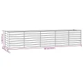 Myheimly Hochbeet, Hochbeet für Garten Balkon Terrasse, Kräuterhochbeet zum Selber Bauen, Gemüsebeet Pflanzkübel aus Metall, Grau Cortenstahl 400 x 80 x 77 cm - Thumbnail 8