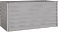 Hochbeet, Hochbeet für Garten Balkon Terrasse, Kräuterhochbeet zum Selber Bauen, Gemüsebeet Pflanzkübel aus Metall, Grau Cortenstahl 160 x 80 x 77 cm - Thumbnail 4