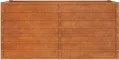 Hochbeet, Hochbeet für Garten Balkon Terrasse, Kräuterhochbeet zum Selber Bauen, Gemüsebeet Pflanzkübel aus Metall, Grau Cortenstahl 160 x 80 x 77 cm - Thumbnail 5