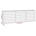 Myheimly Hochbeet, Hochbeet für Garten Balkon Terrasse, Kräuterhochbeet zum Selber Bauen, Gemüsebeet Pflanzkübel aus Metall, Grau Cortenstahl 240 x 40 x 77 cm - Thumbnail 7