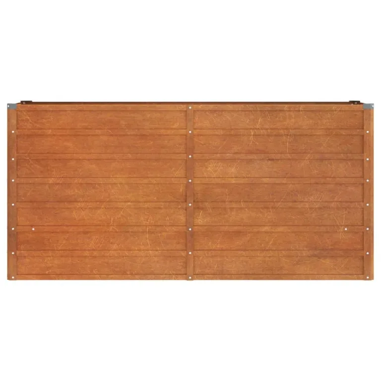 Myheimly Hochbeet, Hochbeet für Garten Balkon Terrasse, Kräuterhochbeet zum Selber Bauen, Gemüsebeet Pflanzkübel aus Metall, Grau Cortenstahl 160 x 40 x 77 cm – Bild 4