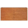 Myheimly Hochbeet, Hochbeet für Garten Balkon Terrasse, Kräuterhochbeet zum Selber Bauen, Gemüsebeet Pflanzkübel aus Metall, Grau Cortenstahl 160 x 40 x 77 cm - Thumbnail 4