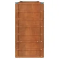 Myheimly Hochbeet, Hochbeet für Garten Balkon Terrasse, Kräuterhochbeet zum Selber Bauen, Gemüsebeet Pflanzkübel aus Metall, Grau Cortenstahl 160 x 40 x 77 cm - Thumbnail 5