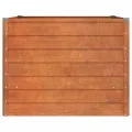 Myheimly Hochbeet, Hochbeet für Garten Balkon Terrasse, Kräuterhochbeet zum Selber Bauen, Gemüsebeet Pflanzkübel aus Metall, Grau Cortenstahl 100 x 100 x 77 cm - Thumbnail 4