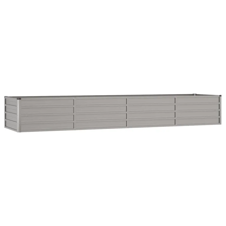 Myheimly Hochbeet, Hochbeet für Garten Balkon Terrasse, Kräuterhochbeet zum Selber Bauen, Gemüsebeet Pflanzkübel aus Metall, Grau Cortenstahl 320 x 80 x 45 cm – Bild 3