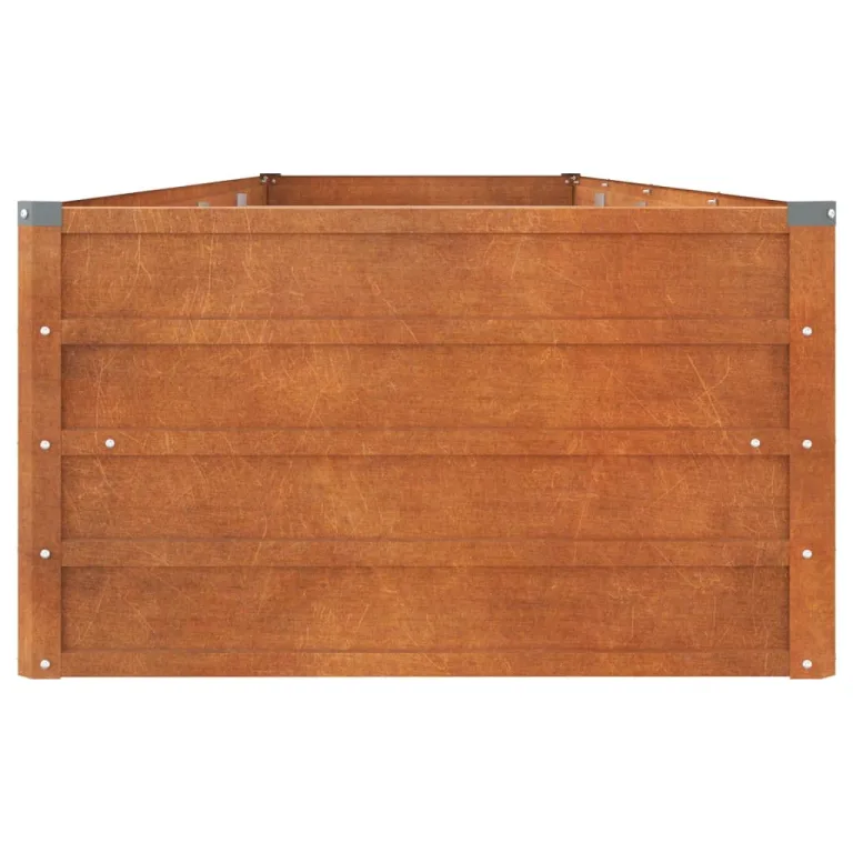 Myheimly Hochbeet, Hochbeet für Garten Balkon Terrasse, Kräuterhochbeet zum Selber Bauen, Gemüsebeet Pflanzkübel aus Metall, Grau Cortenstahl 320 x 80 x 45 cm – Bild 5
