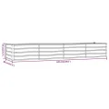 Myheimly Hochbeet, Hochbeet für Garten Balkon Terrasse, Kräuterhochbeet zum Selber Bauen, Gemüsebeet Pflanzkübel aus Metall, Grau Cortenstahl 320 x 80 x 45 cm - Thumbnail 8