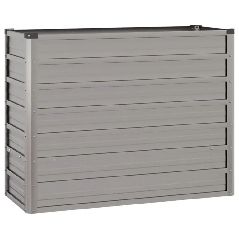 Myheimly Hochbeet, Hochbeet für Garten Balkon Terrasse, Kräuterhochbeet zum Selber Bauen, Gemüsebeet Pflanzkübel aus Metall, Grau Cortenstahl 100 x 40 x 77 cm – Bild 3
