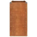 Myheimly Hochbeet, Hochbeet für Garten Balkon Terrasse, Kräuterhochbeet zum Selber Bauen, Gemüsebeet Pflanzkübel aus Metall, Grau Cortenstahl 100 x 40 x 77 cm - Thumbnail 5