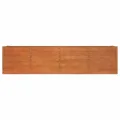 Myheimly Hochbeet, Hochbeet für Garten Balkon Terrasse, Kräuterhochbeet zum Selber Bauen, Gemüsebeet Pflanzkübel aus Metall, Grau Cortenstahl 320 x 80 x 77 cm - Thumbnail 4