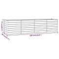 Myheimly Hochbeet, Hochbeet für Garten Balkon Terrasse, Kräuterhochbeet zum Selber Bauen, Gemüsebeet Pflanzkübel aus Metall, Grau Cortenstahl 320 x 80 x 77 cm - Thumbnail 8
