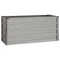 Myheimly Hochbeet, Hochbeet für Garten Balkon Terrasse, Kräuterhochbeet zum Selber Bauen, Gemüsebeet Pflanzkübel aus Metall, Grau Cortenstahl 100 x 40 x 45 cm - Thumbnail 3