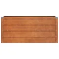 Myheimly Hochbeet, Hochbeet für Garten Balkon Terrasse, Kräuterhochbeet zum Selber Bauen, Gemüsebeet Pflanzkübel aus Metall, Grau Cortenstahl 100 x 40 x 45 cm - Thumbnail 4