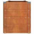 Myheimly Hochbeet, Hochbeet für Garten Balkon Terrasse, Kräuterhochbeet zum Selber Bauen, Gemüsebeet Pflanzkübel aus Metall, Grau Cortenstahl 100 x 40 x 45 cm - Thumbnail 5