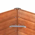 Myheimly Hochbeet, Hochbeet für Garten Balkon Terrasse, Kräuterhochbeet zum Selber Bauen, Gemüsebeet Pflanzkübel aus Metall, Grau Cortenstahl 100 x 40 x 45 cm - Thumbnail 7