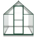 IKAYAA Gewächshaus mit Fundamentrahmen Gewächshaus Aluminium für den Garten Treibhaus Gartenhaus Winterfest Aufzucht Tomatenhaus Frühbeet und Pflanzenhaus-Grün-334 x 169 x 202 cm - Thumbnail 3