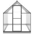 IKAYAA Gewächshaus mit Fundamentrahmen Gewächshaus Aluminium für den Garten Treibhaus Gartenhaus Winterfest Aufzucht Tomatenhaus Frühbeet und Pflanzenhaus-Anthrazit-334 x 169 x 202 cm - Thumbnail 3