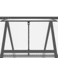 IKAYAA Gewächshaus mit Fundamentrahmen Gewächshaus Aluminium für den Garten Treibhaus Gartenhaus Winterfest Aufzucht Tomatenhaus Frühbeet und Pflanzenhaus-Anthrazit-334 x 169 x 202 cm - Thumbnail 9