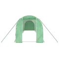 IKAYAA Folientunnel Gewächshaus 8 x 2 x 2 m Foliengewächshaus Gewächshaus Tomatengewächshaus Treibhaus Folientunnel, Fenster mit Insektenschutz, für Tomaten Grün - Thumbnail 4