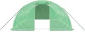 IKAYAA Folientunnel Gewächshaus 6 x 4 x 2 m Foliengewächshaus Gewächshaus Tomatengewächshaus Treibhaus Folientunnel, Fenster mit Insektenschutz, für Tomaten Grün - Thumbnail 4