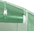 IKAYAA Folientunnel Gewächshaus 6 x 4 x 2 m Foliengewächshaus Gewächshaus Tomatengewächshaus Treibhaus Folientunnel, Fenster mit Insektenschutz, für Tomaten Grün - Thumbnail 8