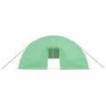 IKAYAA Folientunnel Gewächshaus 16 x 6 x 2.85 m Foliengewächshaus Gewächshaus Tomatengewächshaus Treibhaus Folientunnel, Fenster mit Insektenschutz, für Tomaten Grün - Thumbnail 4