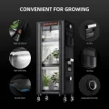 Spider Farmer 2025 Pflanzenständer Grow Lampe Kit, 4 Etagen Pflanze Regal mit 6 Stück 30cm Vollspektrum LED Lights und GrowZelt für Seed Starting Pflanzen Wachstum 40x30x120CM - Thumbnail 6