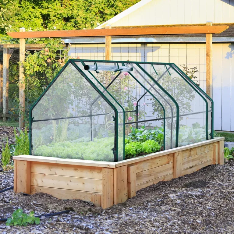 Ohuhu Foliengewächshaus Frühbeet Gewächshaus Tomatengewächshaus Winterschutz 180x90x90 cm, Gewächshaus Balkon Hochbeet Abdeckung mit Zwei großen PVC Reißverschluss-Türen Transparent – Bild 6