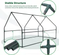 Ohuhu Foliengewächshaus Frühbeet Gewächshaus Tomatengewächshaus Winterschutz 180x90x90 cm, Gewächshaus Balkon Hochbeet Abdeckung mit Zwei großen PVC Reißverschluss-Türen Transparent - Thumbnail 5