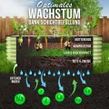 HOFGARTEN Hochbeet Metall 200x60x60 cm - Hochwertiges Gartenbeet aus Zn-Al-Mg Stahl - wetterfest & rostgeschützt - Modularer 6-in-1 Bausatz QuickGrow Plus (Salbei) - Thumbnail 4