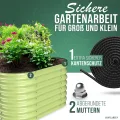 HOFGARTEN Hochbeet Metall 200x60x60 cm - Hochwertiges Gartenbeet aus Zn-Al-Mg Stahl - wetterfest & rostgeschützt - Modularer 6-in-1 Bausatz QuickGrow Plus (Salbei) - Thumbnail 7