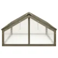 puraday Gewächshaus im Garten Grau 114x80x50 cm Tannenholz Gewächshaus Klein Frostschutz Pflanzen Winterschutz Gemüsehaus Treibhaus Winterfest Gerätehaus Tomatenhaus Offene Unterseite Klappdeckel - Thumbnail 4