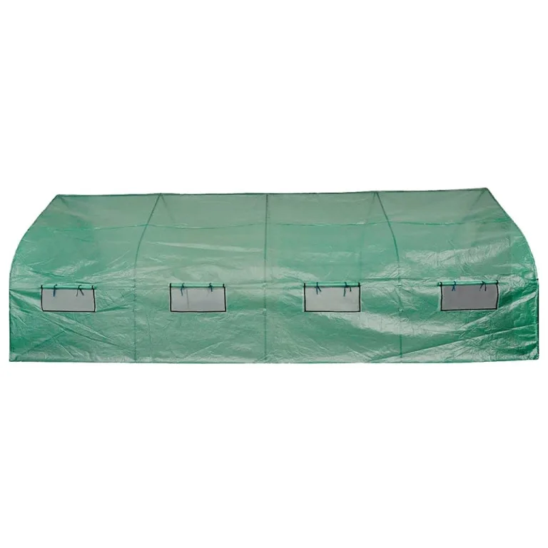 Puraday Gewächshaus Begehbar & Mobil 6x3x2 m - Stahlrahmen 18 m² Frostschutz Pflanzen Winterschutz Gemüsehaus Treibhaus Winterfest Gerätehaus Tomaten 8 Fenster – Bild 3