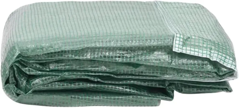 Garten 4,5 m² Grün Gewächshaus-Ersatzabdeckung 3x1,5x2 m Frostschutz Pflanzen Gewächshausfolie Blumen Treibhaus Gemüsehaus Gewächshaus UV-beständig 2 Seitenfenstern&1 Tür Tomatenhaus – Bild 4