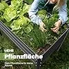 KING BIRD Hochbeet aus Metall Pflanzkasten Blumenbett, Frühbeet Bausatz Kräuterbeet für Garten, Balkon, Terrasse (122x61x42cm) – Bild 2