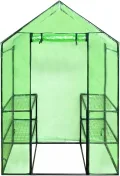 Begehbares Gewächshaus mit 4 Regalen, Frühbeet, Tomatenhaus, Treibhaus, Greenhouse, Garten Zubehör - Thumbnail 5