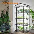 Bstrip Gewächshaus für den Innenbereich, mit Wachstumslicht, Mini-Gewächshaus mit 4 Stück, 20 W Vollspektrum-Pflanzenleuchten mit Timer, Pflanzenregal mit Zelt für Zimmerpflanzen, Samenstart - Thumbnail 2