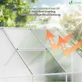 VOUNOT® 14x Doppelstegplatten 4mm aus Polycarbonat, klar & zuschneidbar, UV-beständig & bruchsicher, Hohlkammerplatten 60,5x121cm (10,3m²) für Gewächshaus, Carport & Überdachung - Thumbnail 5
