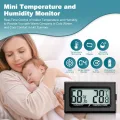 Digital Thermometer Innen Hygrometer Mini Hygrometer Thermometer Innen Reptilien Digitaler Hygrometer, für Büro, Küche, LCD-Thermometer Inkubator, Thermometer Gewächshaus (6) - Thumbnail 2
