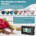 Digital Thermometer Innen Hygrometer Mini Hygrometer Thermometer Innen Reptilien Digitaler Hygrometer, für Büro, Küche, LCD-Thermometer Inkubator, Thermometer Gewächshaus (6) - Thumbnail 3